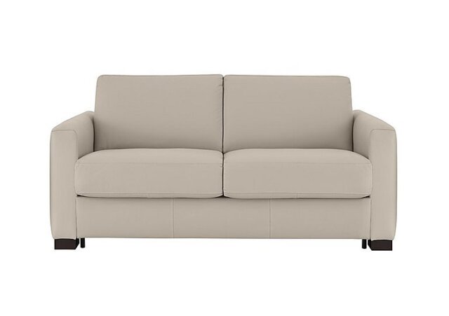 Nicoletti - Alcova 2 Seater Leather Sofa Bed with Box Arms - Botera Crema - Sofas and Armchairs - In Time for Christmas
