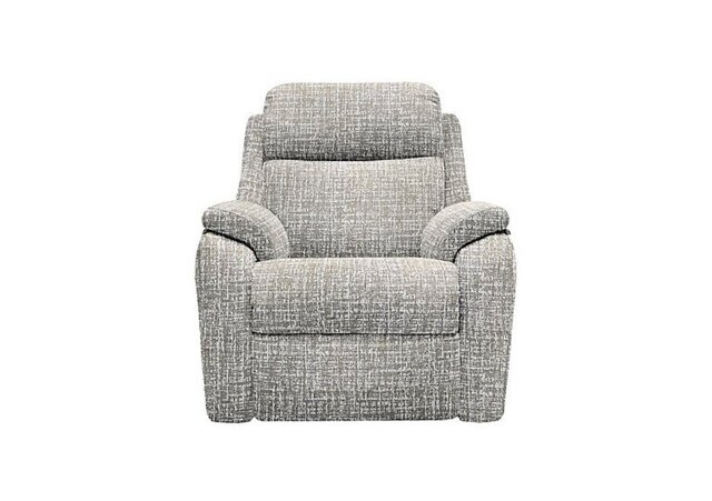 G Plan - Kingsbury Fabric Power Recliner Armchair with Power Headrests - Shore Slate