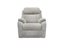 G Plan - Kingsbury Fabric Power Recliner Armchair with Power Headrests - Shore Slate