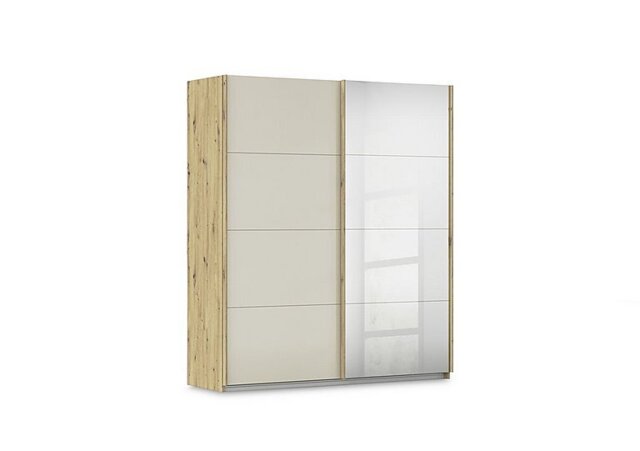 Rauch - Freja 181cm 2 Door Sliding Glass Wardrobe With Mirror Door