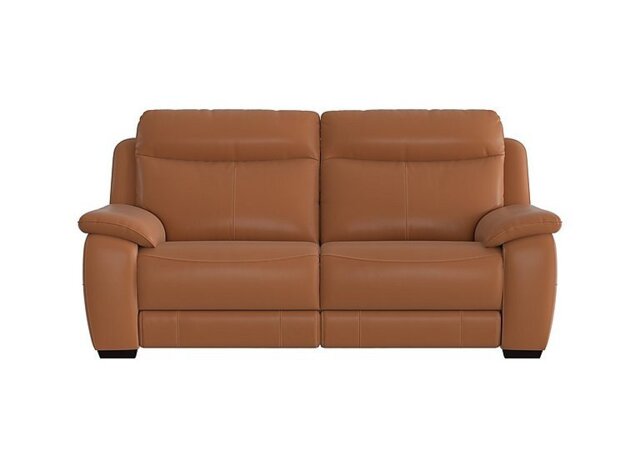 World of Leather - Starlight Express 3 Seater NC Leather Power Recliner Sofa - Pecan Brown