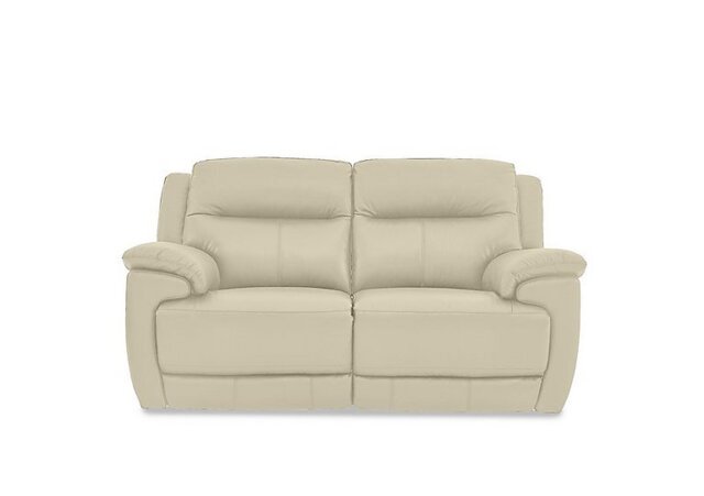 World of Leather - Touch 2 Seater BV Leather Power Recliner Sofa - BV Bisque