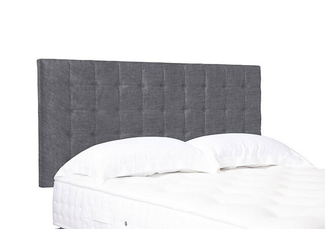 Artisan Collection Dot Standard Strutted Headboard - Super King - Aston Steel