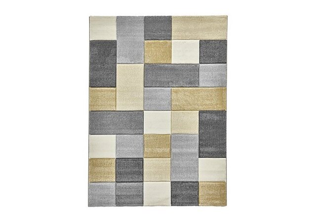 Breda Rug - 120cm-x-170cm - Grey/Yellow