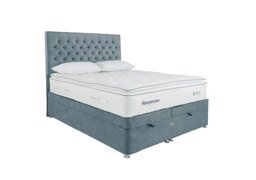 Sleepeezee - Natural Touch 3000 Pillowtop End Ottoman Divan Set - Double - Light Blue