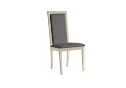 Palazzo Roma Dining Chair in Sand Birch - Aquos Dark Grey