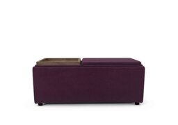 The Lounge Co. - Bronwyn Storage Bench Tray Stool - Frosted Grape Vot