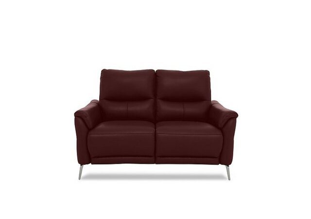 Daytona 2 Seater Leather Power Recliner Sofa - Ruby