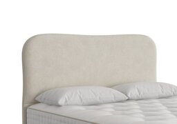 Vispring - Lennox Floor Standing Headboard - King Size - Faux Suede Champagne