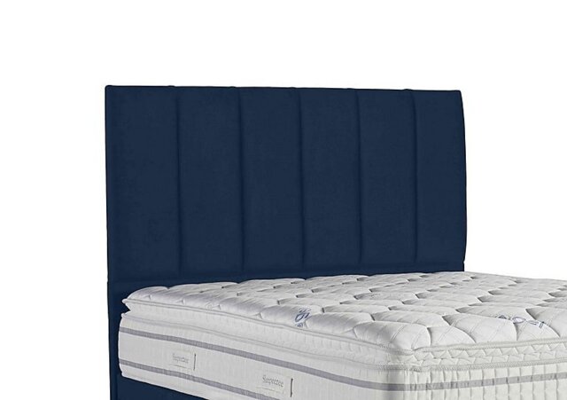 Sleepeezee - Spire Floor Standing Headboard - King Size - Plush Navy