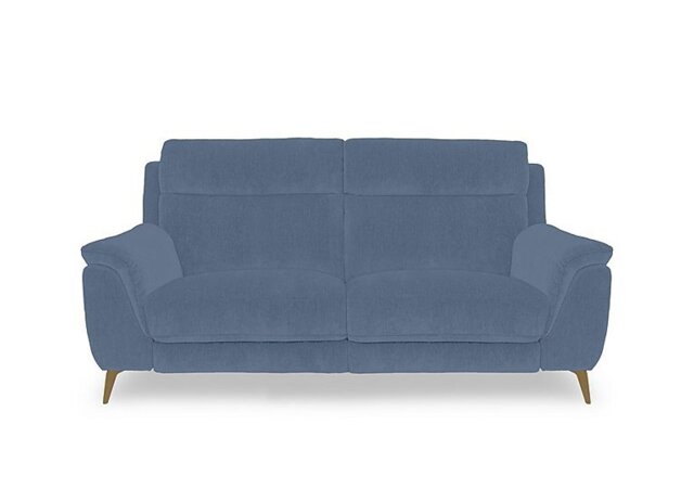 Eclipse Fabric 2 Seater Sofa - Silverish Blue