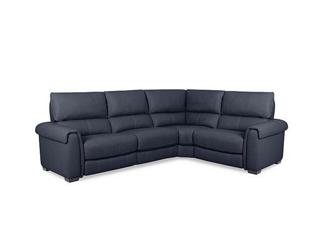 World of Leather - Nixon NC Leather Right Hand Facing Corner Power Recliner Sofa - NC Ocean Blue - Sofas and Armchairs - In Time for Christmas