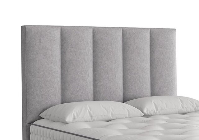 Vispring - Ceto Floor Standing Headboard - King Size - Marble Silver