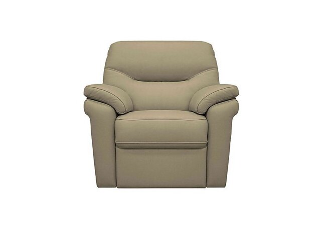 G Plan - Seattle Leather Power Recliner Armchair with Power Lumbar - Cambridge Taupe