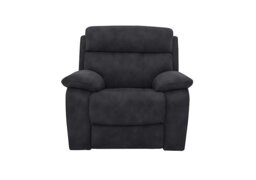 Moreno Fabric Armchair with Power Recliner - Charcoal