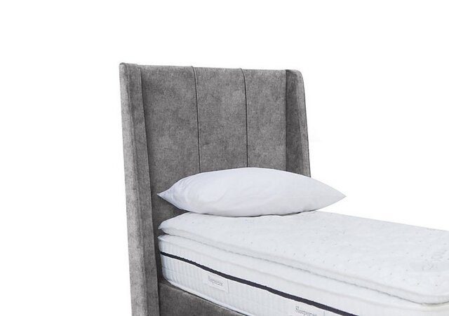 Artisan Collection Akira High Floor Standing Headboard - Single - Daytona Pebble