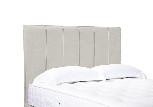 Artisan Collection Rhodes High Floor Standing Headboard - Small Double - Plush Ecru