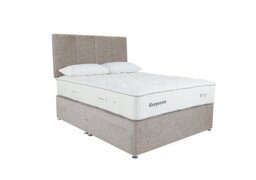 Sleepeezee - Natural Touch 3000 Divan Set with Continental Drawers - Double - Tweed Stone