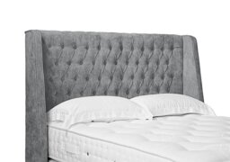 Artisan Collection Belgrave High Floor Standing Headboard - Super King - Daytona Silver