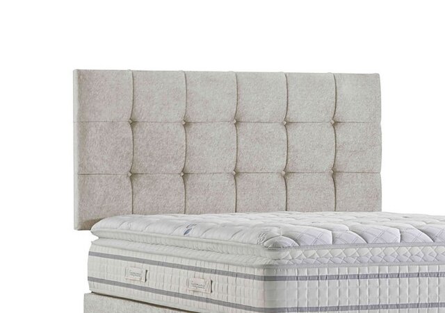 Sleepeezee - Apex Strutted Headboard - Double - Tweed Stone