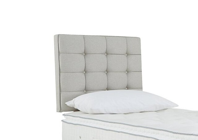 Sleepeezee - Bowmore Strutted Headboard - Single - Tweed Stone