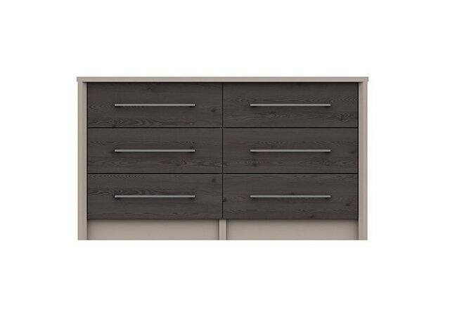 London Bedrooms - Paddington 6 Drawer Wide Chest - Anthracite