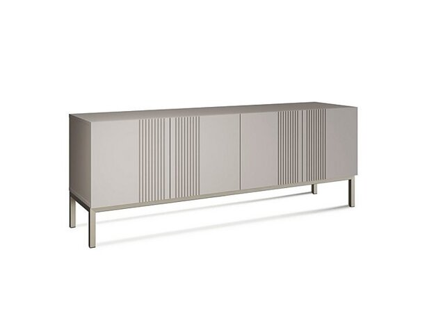 Delta Large TV Unit with Smart LED Lighting - Grey