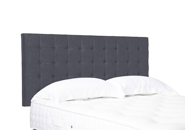 Artisan Collection Dot Standard Strutted Headboard - Double - Seven Anthracite