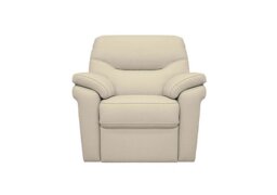 G Plan - Seattle Leather Power Recliner Armchair with Power Lumbar and Heated Seat - Cambridge Stone