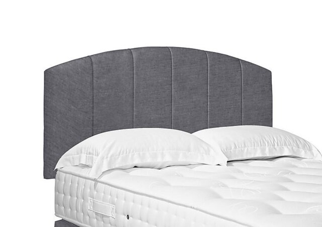 Artisan Collection Bow Standard Strutted Headboard - Double - Aston Steel