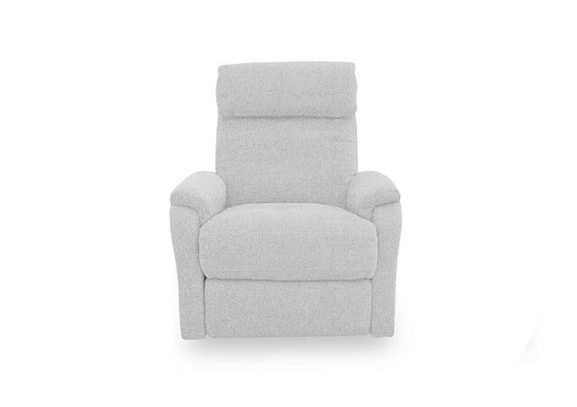 Compact Collection Titch Fabric Power Recliner Chair - Oyster - Sofas and Armchairs
