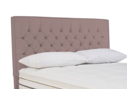 Sleepeezee - Bourbon Floor Standing Headboard - King Size - Plush Light Pink
