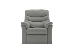 G Plan - Malvern Small Rise and Recline Leather Armchair - Texas Charcoal