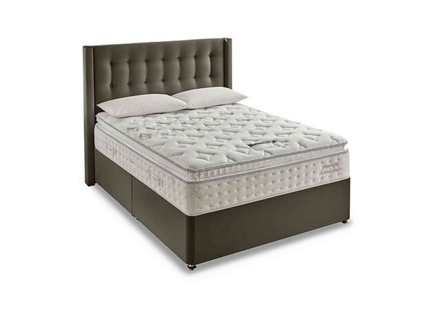 Silentnight - Revitalise Breathe 3000 Pillowtop Divan Set with 2 Drawers - Super King - Smooth Velvet Mink