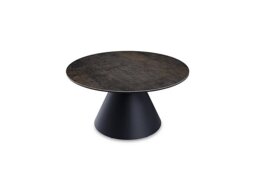 Akante - Amorim Round Coffee Table with Black Base