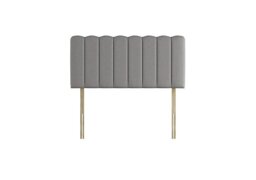 Sealy - Shard Strutted Headboard - Super King - Wool Silver Fox