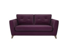 The Lounge Co. - Hermione 2.5 Seater Fabric Sofa - Frosted Grape
