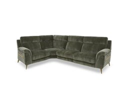 Eclipse Small Fabric Power Recliner Left Hand Facing Corner Sofa with Power Headrests