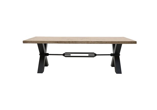 Bodahl - Terra Straight Edge Dining Table with Tension Bolt X-Leg - 220-cm - Vintage Grey