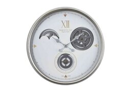 Lindley Cog Wall Clock - Silver