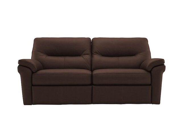 G Plan - Seattle 3 Seater Leather Manual Recliner Sofa - Capri Oak