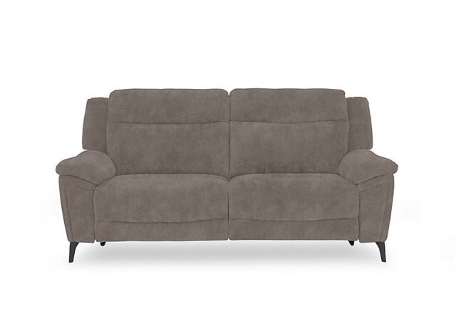 Panache Fabric 3 Seater Power Recliner Sofa with Power Headrests - Marble Charcoal Grey