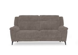 Panache Fabric 3 Seater Power Recliner Sofa with Power Headrests - Marble Charcoal Grey