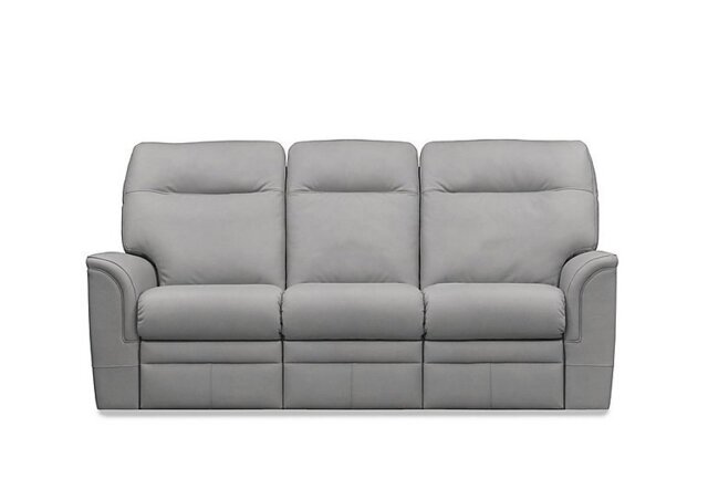 Parker Knoll - Hudson 23 Leather 3 Seater Sofa - Roma Steel