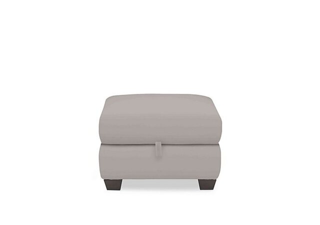 World of Leather - Hetty NC Leather Storage Footstool - Feather