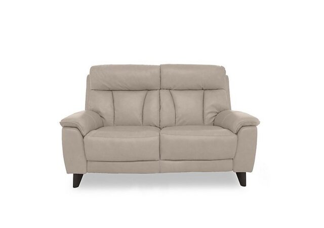 World of Leather - Dreamer 2 Seater Leather Sofa with Power Recliner - Silver Grey - Sofas and Armchairs