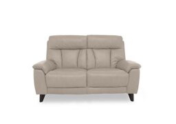 World of Leather - Dreamer 2 Seater Leather Sofa with Power Recliner - Silver Grey - Sofas and Armchairs
