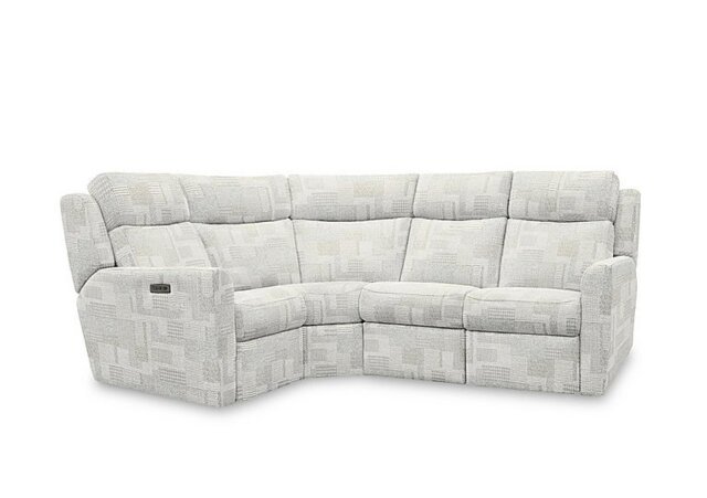 G Plan - Wren Small Fabric Power Recliner Left Hand Facing Corner Sofa with Power Headrests and Power Lumbar - Lydia Blush