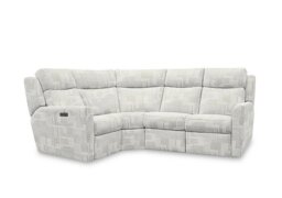 G Plan - Wren Small Fabric Power Recliner Left Hand Facing Corner Sofa with Power Headrests and Power Lumbar - Lydia Blush