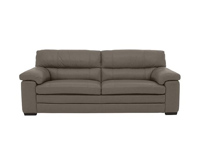 World of Leather - Cozee 3 Seater Pure Premium Leather Sofa - Elephant